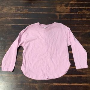 Zara lavender long sleeve tee EUC 7 girls